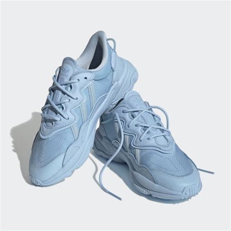 adidas ozweego white blue|white adidas ozweego women's.